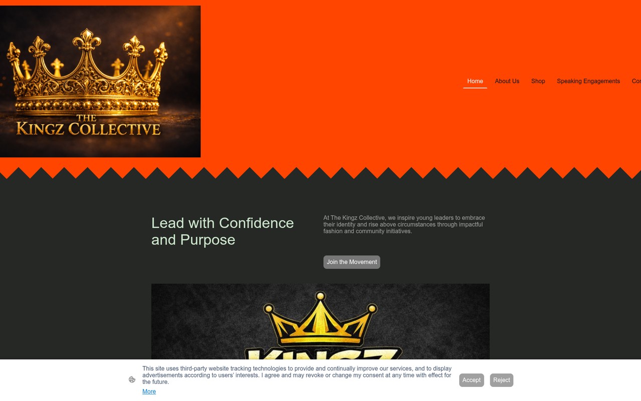 The Kingz Collective website design preview